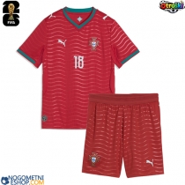 Otroški Nogometni dresi Portugalska Pedro Neto #18 Domači SP 2026 Kratek Rokav (+ Kratke hlače)
